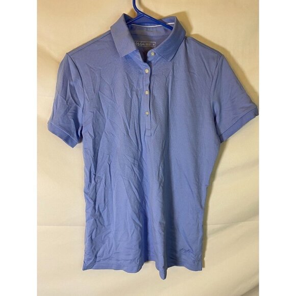 LADY HAGEN WOMENS SIZE MEDIUM PURPLE GOLF POLO TOP SHIRT SHORT SLEEVE - Picture 1 of 2